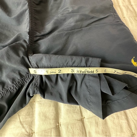 Polo Ralph Lauren Blue Athletic Shorts/Bathing Suit with Yellow Logo - Picture 4 of 5